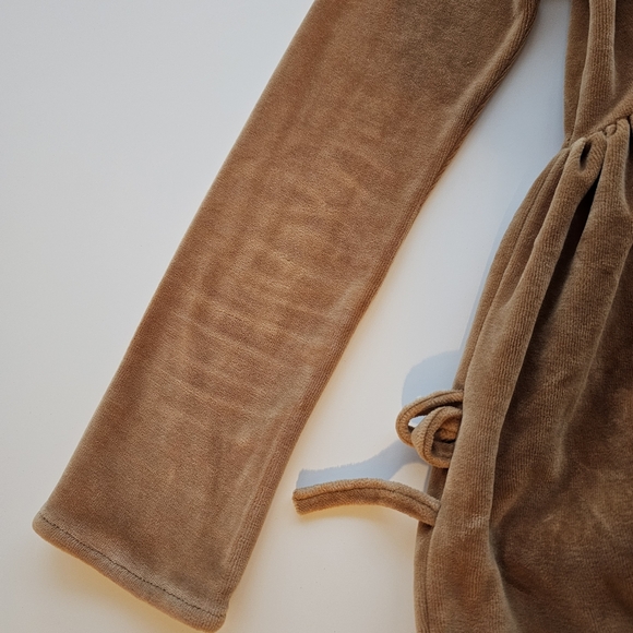 Mouse In A House Tan Velvet Velour Elegant Girls Dress - Size 8/9 yrs NWOT RARE - Picture 8 of 9